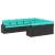 Set canapele de grădină cu perne, 10 piese, negru, poliratan GartenMobel Dekor
