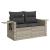 Set canapele de grădină cu perne, 6 piese gri deschis poliratan GartenMobel Dekor