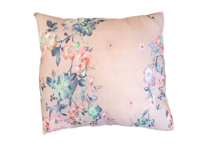 Pernă clasică Viseo din microfibră imprimată floral, 70x70 cm