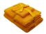 Set prosoape baie 3 piese galben 500 GSM din bumbac SomnArt