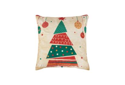 Perna decorativa de Craciun cu model Bradut, 40x40 cm, SomnArt