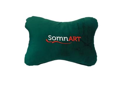 Perna pentru tetiera auto Somnart verde, ergonomica, 32x23 cm