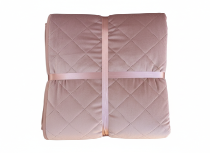 Cuvertură de pat din velour Somnart, matlasată, 220x240 cm, cappucino