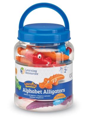 Joc educativ Crocodili cu litere pentru invatarea alfabetului, 26 piese