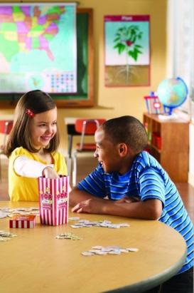 Joc educativ Popcornul de cuvinte pentru citire si alfabetizare 5-9 ani