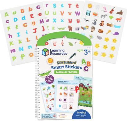 Set educativ cu abtibilduri Litere si sunete in engleza, 3+