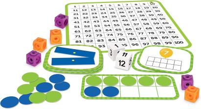 Set educativ pentru operații matematice cu cuburi MathLink