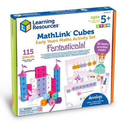 Set MathLink Cubes pentru învățarea matematicii, 115 piese