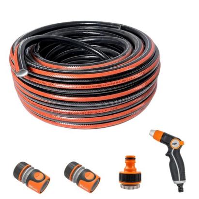 Furtun de gradina, 4 straturi, flexibil, ranforsat, 1/2", 20 m, cuple, adaptor, pistol stropit, Richmann Exclusive GartenVIP DiyLine