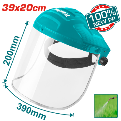 Masca cu viziera de protectie TOTAL 39x20 cm, reglabila
