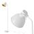 Lampadar Belfast alb reglabil din metal, design modern, 165 cm