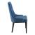 Scaun dining Chester tapitat, albastru inchis, 100x53x60 cm