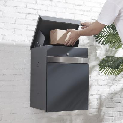 Cutie poștală cu compartiment pentru colete Sønderborg antracit