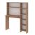 Birou cu raft integrat Onega, 143x114x40 cm, aspect lemn