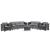 Set mobilier de grădină Leziter City Large, 7 locuri, grafit