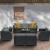 Set mobilier de grădină Leziter City Large, 7 locuri, grafit
