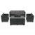 Set mobilier de grădină Leziter City Large, 7 locuri, grafit