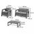 Set mobilier de grădină Curver Corfu Lyon 4+1, cappuccino