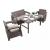 Set mobilier de grădină Curver Corfu Lyon 4+1, cappuccino