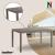 Set mobilier de grădină Leziter Laos 6+1, cappuccino, masă și 6 scaune