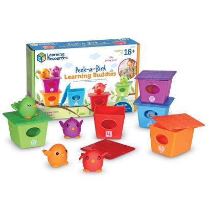 Joc educativ de sortat si numarat Casutele pasarelelor, 18 luni+