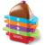 Piramida curcubeu Ariciul Spike, jucarie educativa de stivuire 18 luni+
