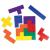 Set educativ forme geometrice Pentomino cu 72 piese colorate