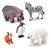 Joc de rol cu animale de la zoo, set educativ 5 piese