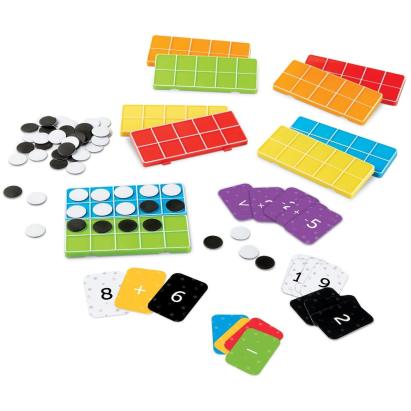 Set matematic educativ baza 10 Curcubeu pentru numarare si operatii