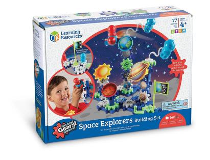 Set de construcție Gears Aventuri Spațiale, 77 piese, STEM, 4+ ani