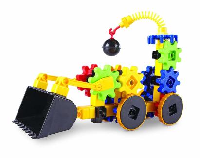 Set de constructie STEM Gears Primul meu buldozer, 43 piese