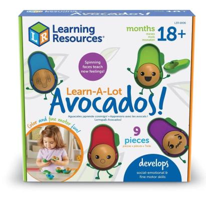 Jucarie educativa pentru invatarea emotiilor cu avocado, 18 luni+