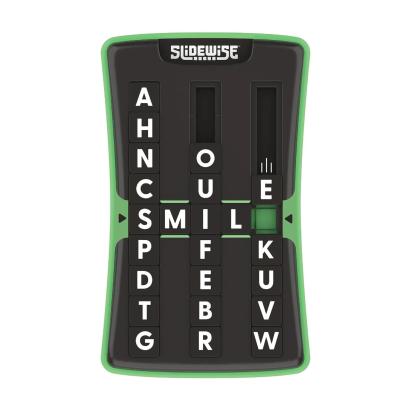 Joc de logica cu cuvinte Slidewise cu litere glisante, 8 ani+