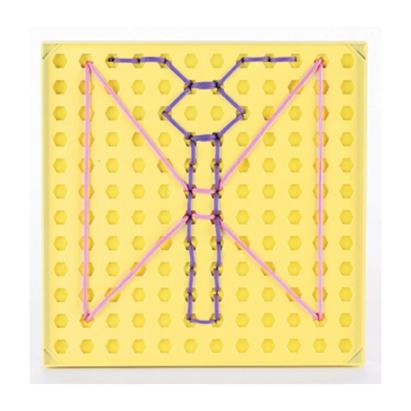 Set creativ de desenat cu sireturi pentru motricitate fina, 4-7 ani