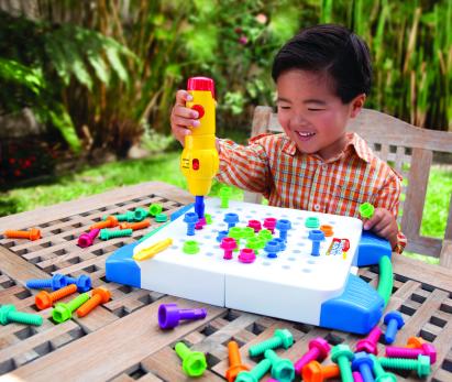 Bormașină magică mobilă pentru copii, set educativ de construit