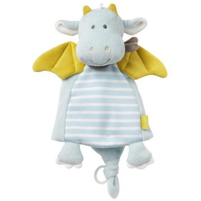 Jucarie doudou dragon pentru bebelusi, plus moale, 30 cm, Fehn
