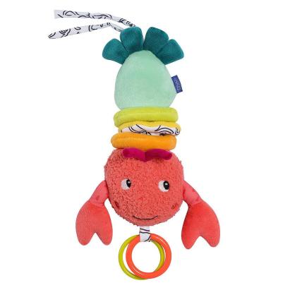 Jucărie muzicală pentru bebeluși Fehn Racul vesel, 34 cm