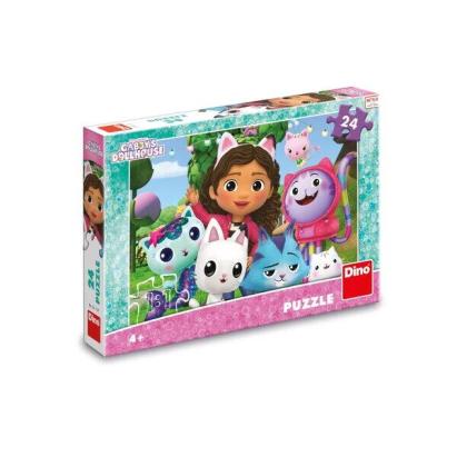 Puzzle Gabby’s Dollhouse cu 24 piese pentru copii 4+