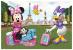 Puzzle Minnie si Daisy cu 24 piese din carton rezistent pentru copii
