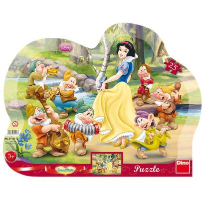 Puzzle cu ramă Alba ca Zăpada, 25 piese, pentru copii 3-6 ani