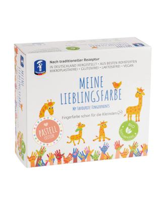 Set vopsea cu degetele Pastel, 6 tuburi x 75 ml, lavabil, 2+ ani