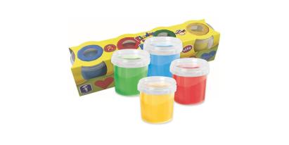 Plastilină de modelaj moale pentru copii, 4 culori x 150 g
