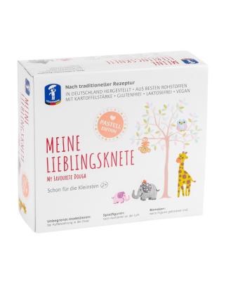 Set plastilina de modelaj premium pastel, 4 culori, 600 g, 2+