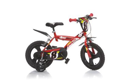 Bicicletă pentru copii Pro Cross 14 inch cu roți ajutătoare, roșu