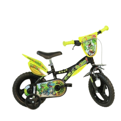 Bicicletă pentru copii 12 inch Dino Bikes Aventurile Dinozaurului