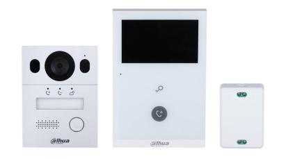 Kit videointerfon Dahua Eco Series, 4.3 inch, 960 x 576 pixeli, slot card, comunicare bidirectionala, auto IR, KTX02(F) SafetyGuard Surveillance