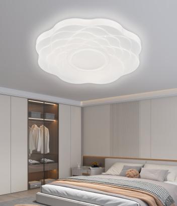 Plafonieră LED Floare 35 cm, 32W, 3 temperaturi de culoare, alb