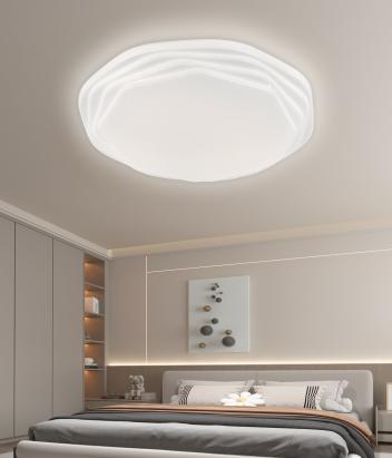 Plafoniera LED alba 35 cm, 32W, 3 temperaturi culoare, metal si acril