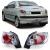 Lumini spate din sticlă clară cu crom, potrivite pentru Peugeot 206 CC Coupe Cabrio 00-08 Performance AutoTuning