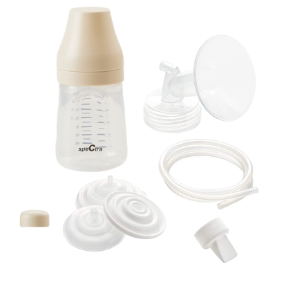 Kit premium Spectra 28 mm cu biberon 160 ml si accesorii pentru pompa